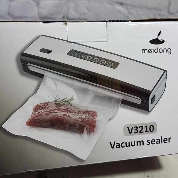 MEIDONG Vacuum Sealer Machine with Starter Kit Compact Design V3210 - Black - Picture 1 of 6